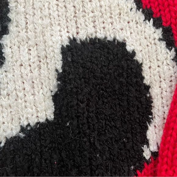 Vintage Evian II hand knit panda bear bamboo outdoor nature lover sweater small - Picture 4 of 10